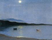 William Stott of Oldham Summer Moonlight china oil painting artist